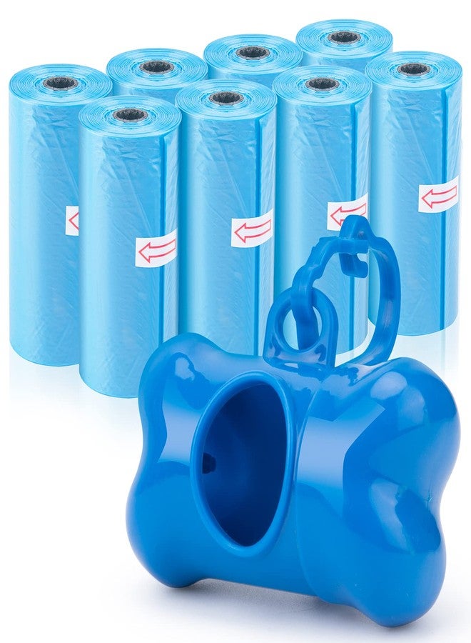 Depets Dog Poop Bag, Extra Thick Doggie Poop Bags with Dispenser and Leash Clip, Leak-Proof Dog Waste Bags, 11.8 × 8.7 in Poop Bags for Dogs Cats, Blue, 160 Count - Image 1